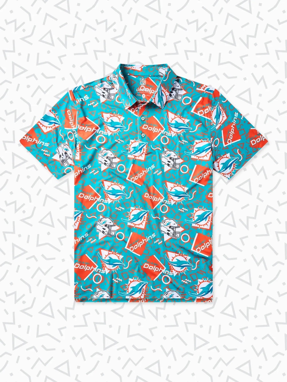 NWT Chubbies NFL Performance Polo The Dolphins Game Day Fit Size XS Men’s